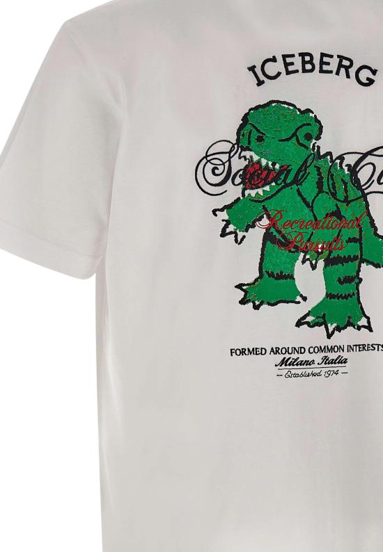 26SS 아이스 비 아이스버그 반팔 티셔츠 26EI1P0F0456325WHITE - ICE B ICEBERG