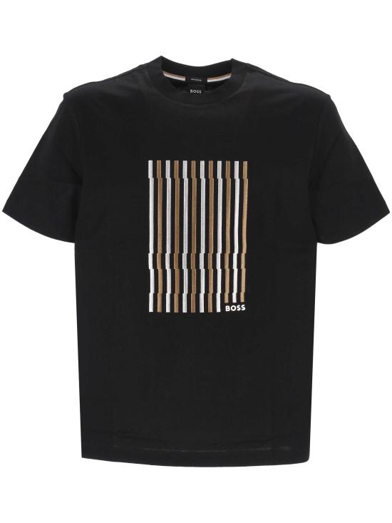 26SS 보스 반팔 티셔츠 50560466 001 Black