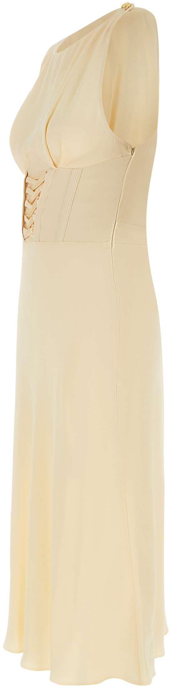 25SS 엘리자베타프랜치 롱 원피스 AB84652E2DC7 YELLOW - ELISABETTA FRANCHI