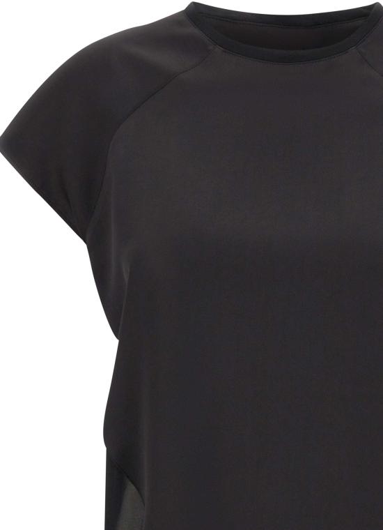 25FW 리우조 반팔 티셔츠 CF5287T295622222 BLACK - LIU JO