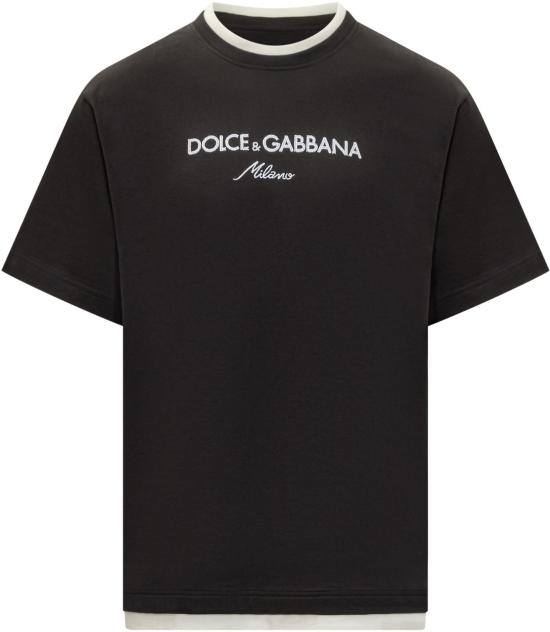 25FW 돌체앤가바나 반팔 티셔츠 G8ST6Z BLACK