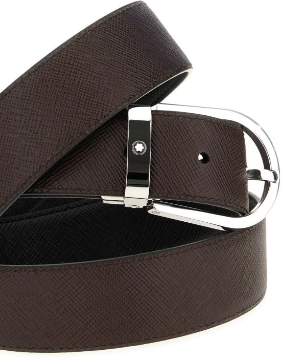 26SS 몽블랑 가죽 벨트 222139BLACKEBONY - MONTBLANC