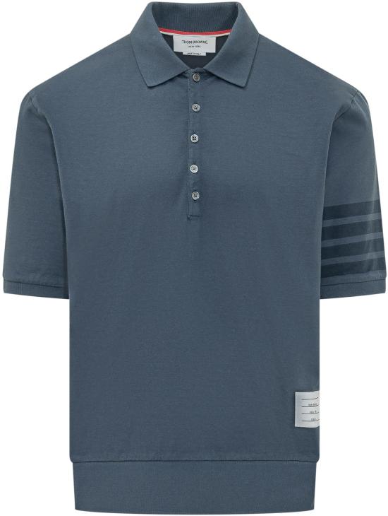 26SS 톰브라운 가먼트 오버다이드 저지 4바 폴로셔츠 MJP236AJ0253415 BLUE