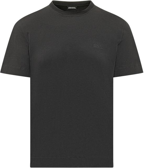 26SS 에르메네질도제냐 반팔 티셔츠 RUH360A3H765K09 DONKERGREY