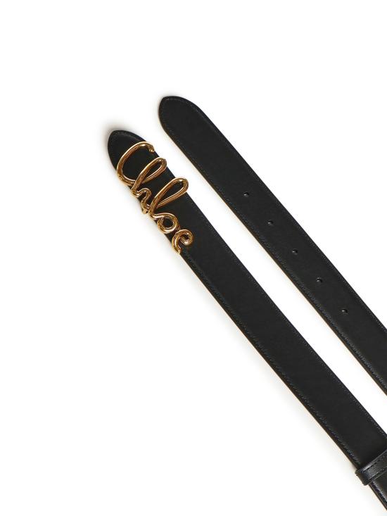 26SS 끌로에 레귤러 벨트 CH26SBB15PR4 001 BLACK - CHLOE