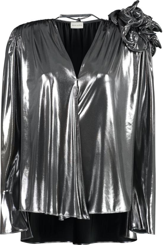  마그다뷰트림 블라우스 191723 SILVER