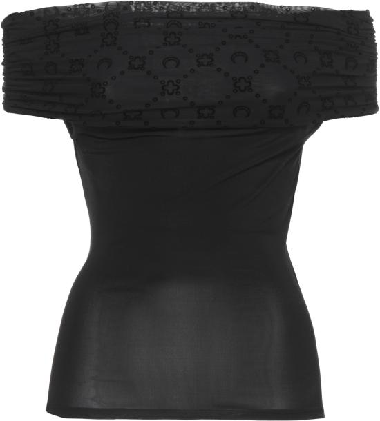 26SS 마린세르 오프 숄더 드레이프 탑 WTO509ACJER0022BK99 BLACK