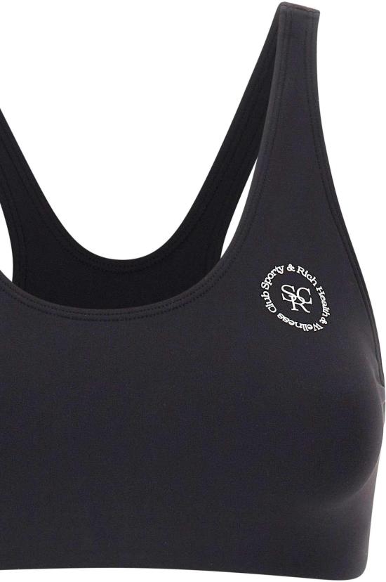 26SS 스포티앤리치 트레이닝 티셔츠 TO00364305BA01BLACK - SPORTY & RICH