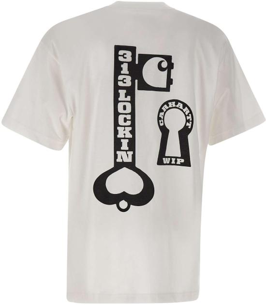 26SS 칼하트 WIP 숏슬리브 락 티셔츠 I03623002XX WHITE - CARHARTT