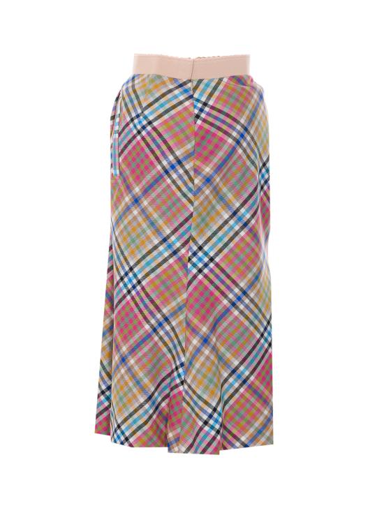 26SS 비비안웨스트우드 롱 스커트 1K01002T W01CDO215 Multicolor - VIVIENNE WESTWOOD