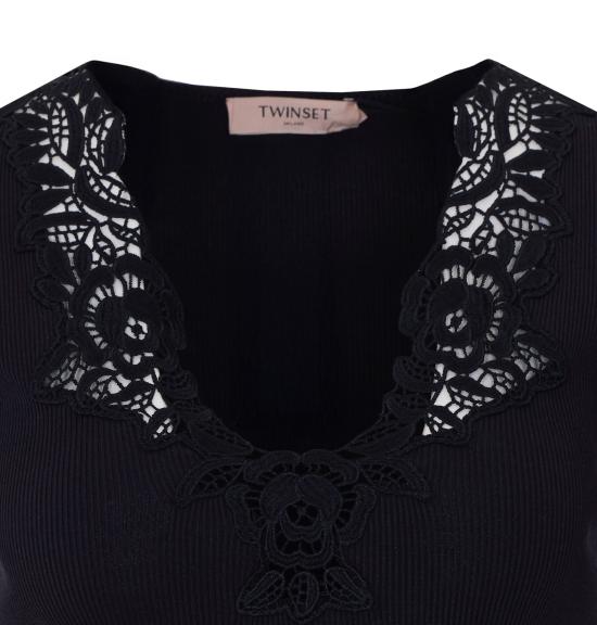 26SS 트윈셋 반팔 티셔츠 261TT2361 00006 Black - TWINSET