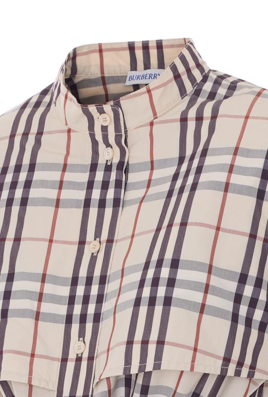 26SS 버버리 체크 코튼 드레스 8123248 C5586 Beige - BURBERRY