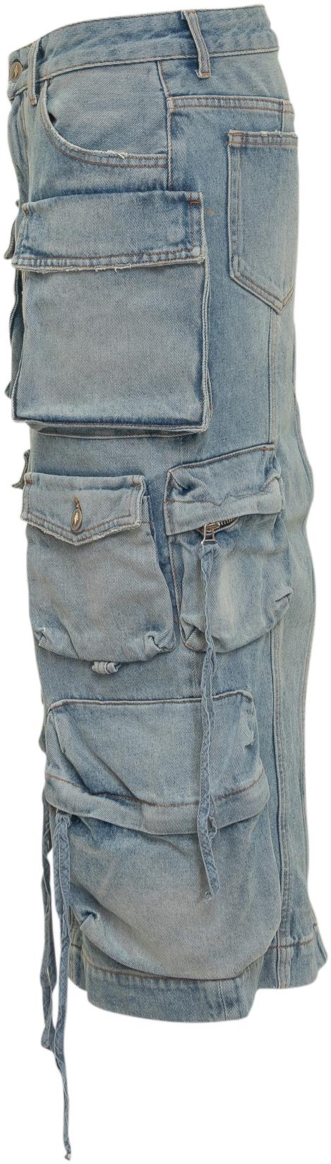  디 아티코 데님 스커트 241WCS189D073024 LICHTBLUE - THE ATTICO