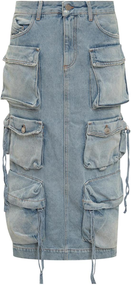  디 아티코 데님 스커트 241WCS189D073024 LICHTBLUE