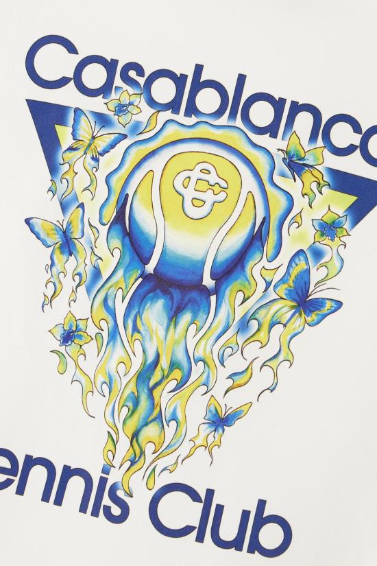 26SS 카사블랑카 탑 MSP26JTS00101BRIGHTWHITE - CASABLANCA