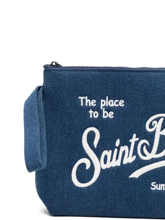 26SS 세인트바쓰 클러치/파우치 ALI0007 00436L DENIM EMB - MC2 SAINT BARTH