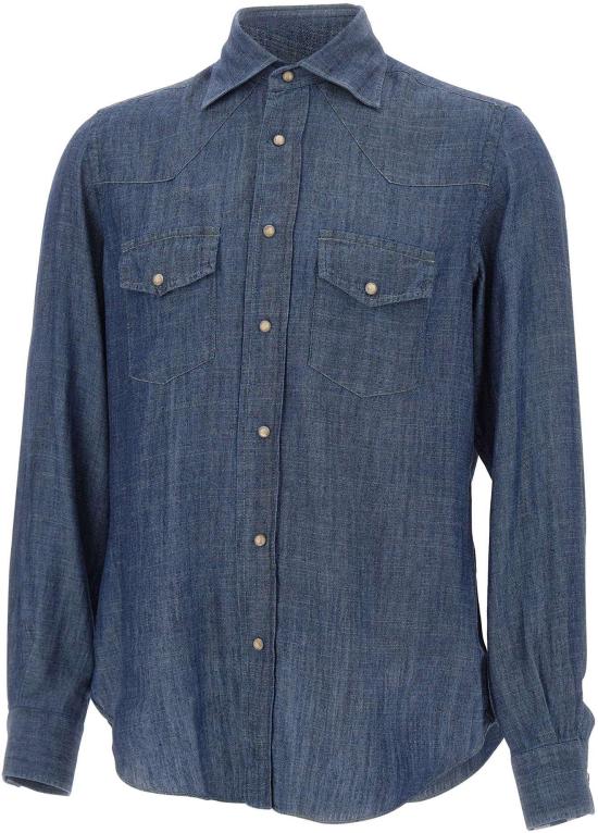 26SS 일레븐티 데님 셔츠 M75CAMK02TES0M14611 BLUE