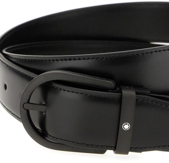 25SS 몽블랑 가죽 벨트 199665BLACK DIVERS - MONTBLANC
