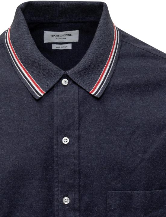  톰브라운 긴팔 셔츠 MWL407CF0351415 NAVY - THOM BROWNE