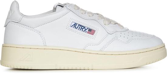 25FW 오트리 메달리스트 로우 레더 스니커즈 AULWLL15 WHITE