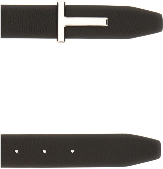 26SS 톰포드 레더 리버시블 버클 T 벨트 TB224LCL236SENB BLACK - TOMFORD