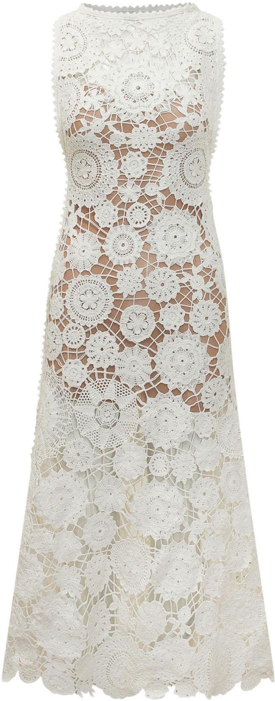 26SS 셀프 포트레이트 롱 원피스 AC26031XWWHITE