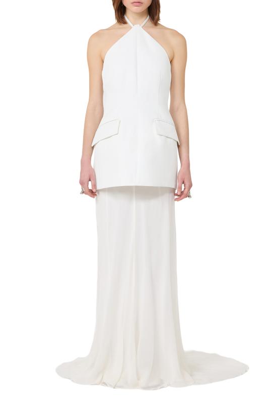 26SS 스포트막스 미디 원피스 2612231012600 004 White - SPORTMAX