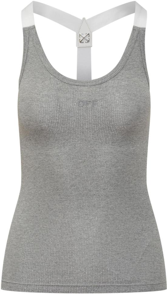 25SS 오프화이트 민소매 티셔츠 OWAD25SS25JER0027272 LICHTGREY