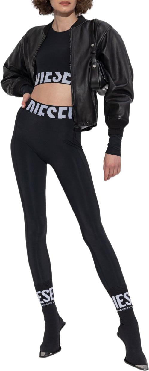 26FW 디젤 애들라인-D-팝 레깅스 A182790PLAR9XX BLACK - DIESEL