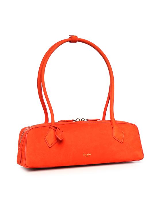 26SS 알라이아 르 테켈 미디움 레더 숄더백 AA1S06033CA214 A50 ORANGE BRULE - ALAIA