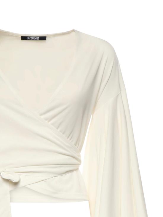 26SS 자크뮈스 긴팔 티셔츠 TOW00905AJ00254 100 WHITE - JACQUEMUS