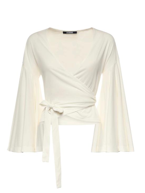 26SS 자크뮈스 긴팔 티셔츠 TOW00905AJ00254 100 WHITE