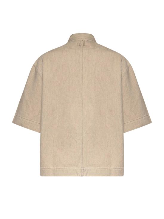 26SS 자크뮈스 파얀 박시 쇼트 슬리브 데님 셔츠 SHM00585AD00044 130 - JACQUEMUS