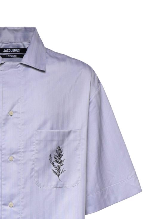 26SS 자크뮈스 반팔 셔츠 SHM00610AW00776 3GU ROSEMARY LIGHT BLUE - JACQUEMUS