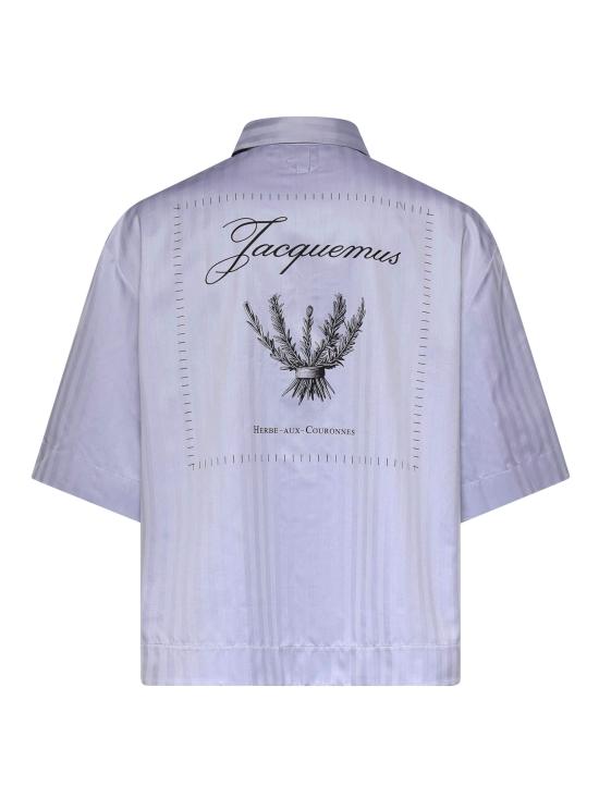 26SS 자크뮈스 반팔 셔츠 SHM00610AW00776 3GU ROSEMARY LIGHT BLUE - JACQUEMUS