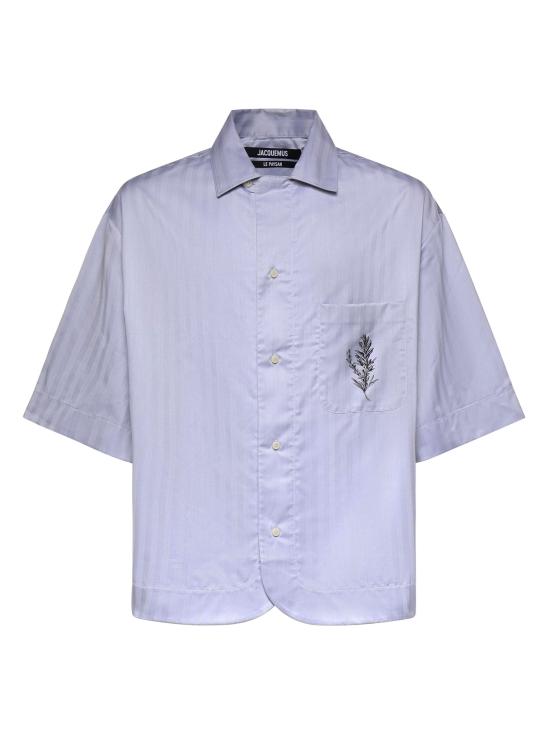 26SS 자크뮈스 반팔 셔츠 SHM00610AW00776 3GU ROSEMARY LIGHT BLUE