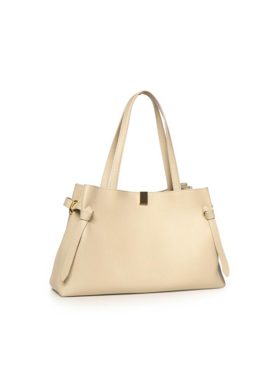 26SS 유제피 토트백 GYOZA TOTE PEBBLE GRAIN LEATHER BEIGE - YUZEFI