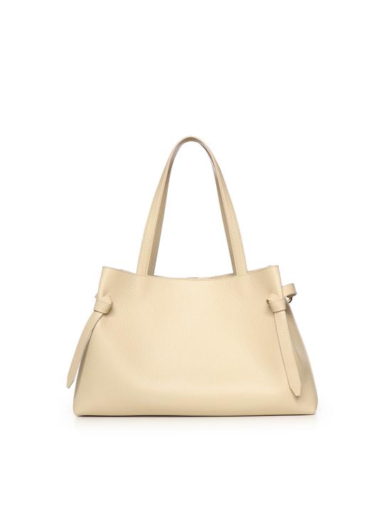 26SS 유제피 토트백 GYOZA TOTE PEBBLE GRAIN LEATHER BEIGE - YUZEFI