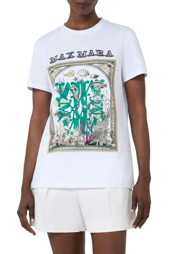 26SS 막스마라 반팔 티셔츠 2611941062600 019 White - MAX MARA