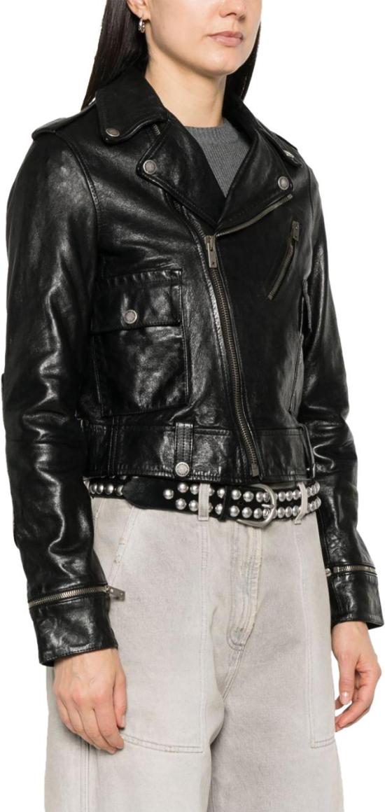 25SS 골든구스 가죽 자켓 GWP02137P00119590100 BLACK - GOLDEN GOOSE