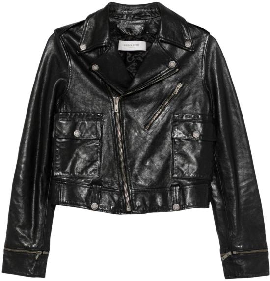 25SS 골든구스 가죽 자켓 GWP02137P00119590100 BLACK