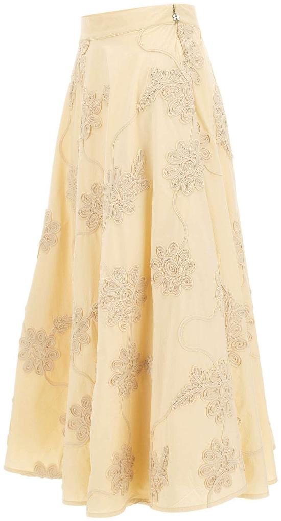 26SS 로테이트 롱 스커트 1155571366 BEIGE - ROTATE