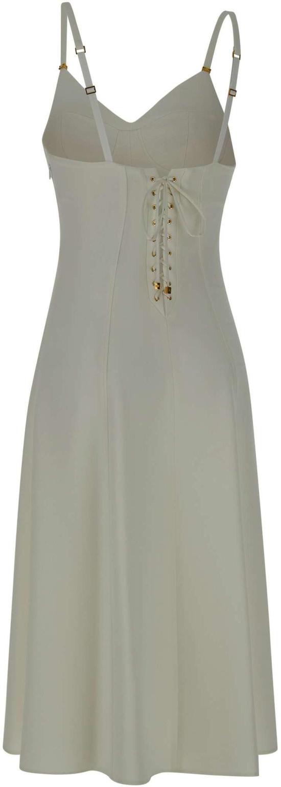 25SS 엘리자베타프랜치 롱 원피스 AB74852E2360 WHITE - ELISABETTA FRANCHI