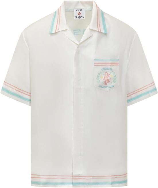 26SS 카사블랑카 반팔 셔츠 MSP26SH00301 WHITE