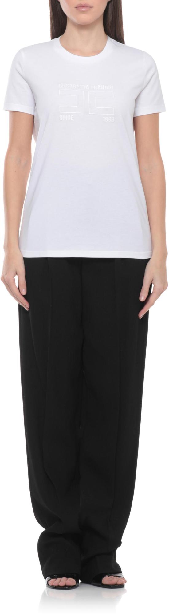 26SS 엘리자베타프랜치 반팔 티셔츠 MA71G61E2270 WHITE - ELISABETTA FRANCHI