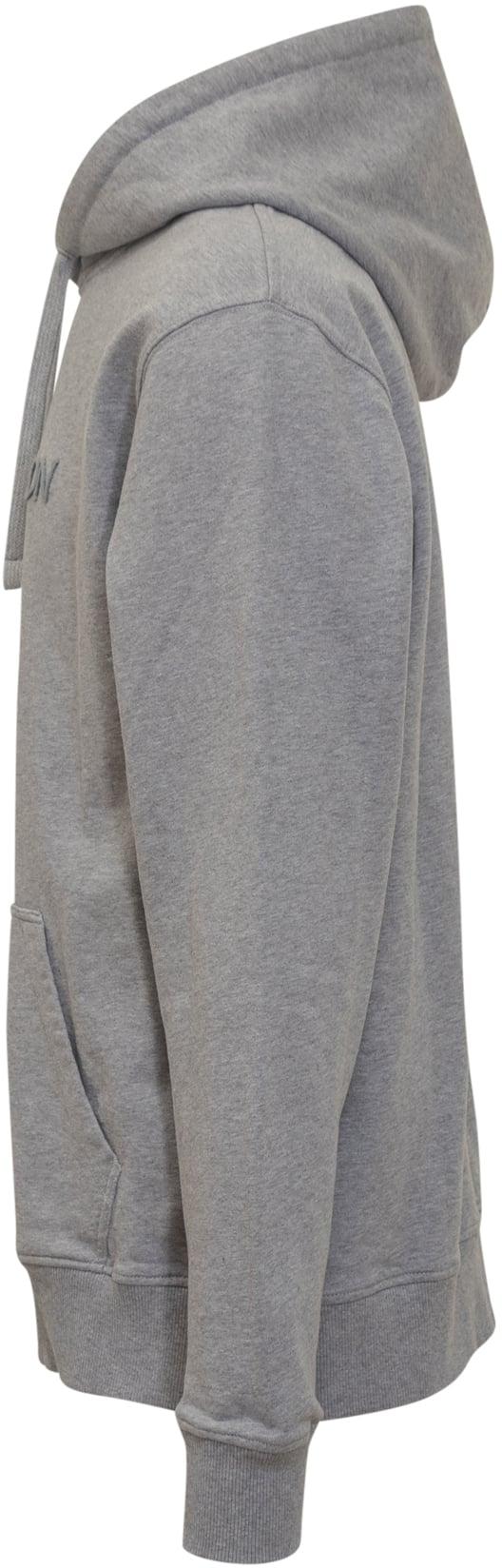 25FW JW앤더슨 로고 패치 포켓 후드 티셔츠 JW0214PG1632907 GREY - JW ANDERSON