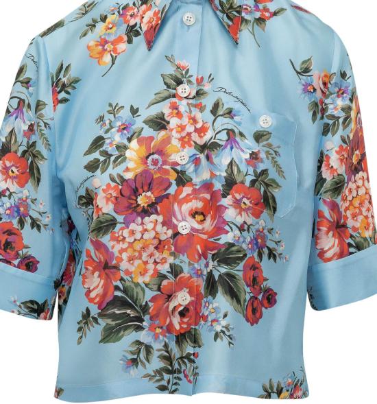 26SS 돌체앤가바나 블라우스 F5T50TIS11IHC5ZO LICHTBLUE - DOLCE & GABBANA