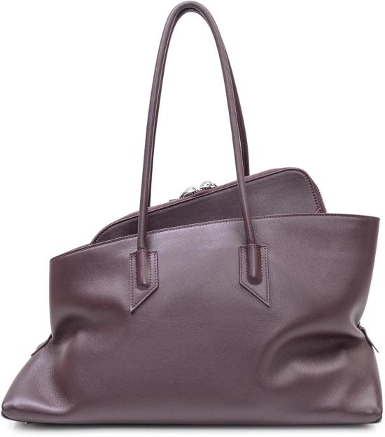 26SS 디 아티코 라 파세지아타 미디엄 탑 핸들 백 250WAH00054LBT019AA851 BROWN - THE ATTICO