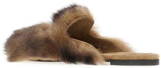 26SS 돌체앤가바나 시어링 스웨이드 슬리퍼 CI0224A9Y9380093 BROWN - DOLCE & GABBANA