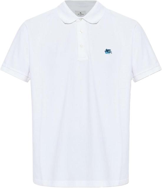 26SS 에트로 로고 코튼 폴로 티셔츠 MRMD0005AU135W0001 WHITE